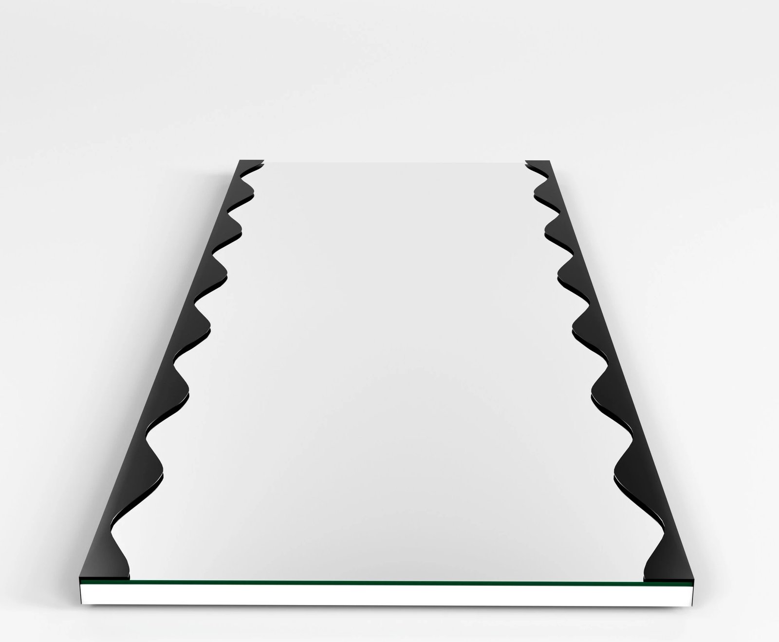 Pasqyrë dekorative Melodia, ngjyrë e zezë, Skye Decor