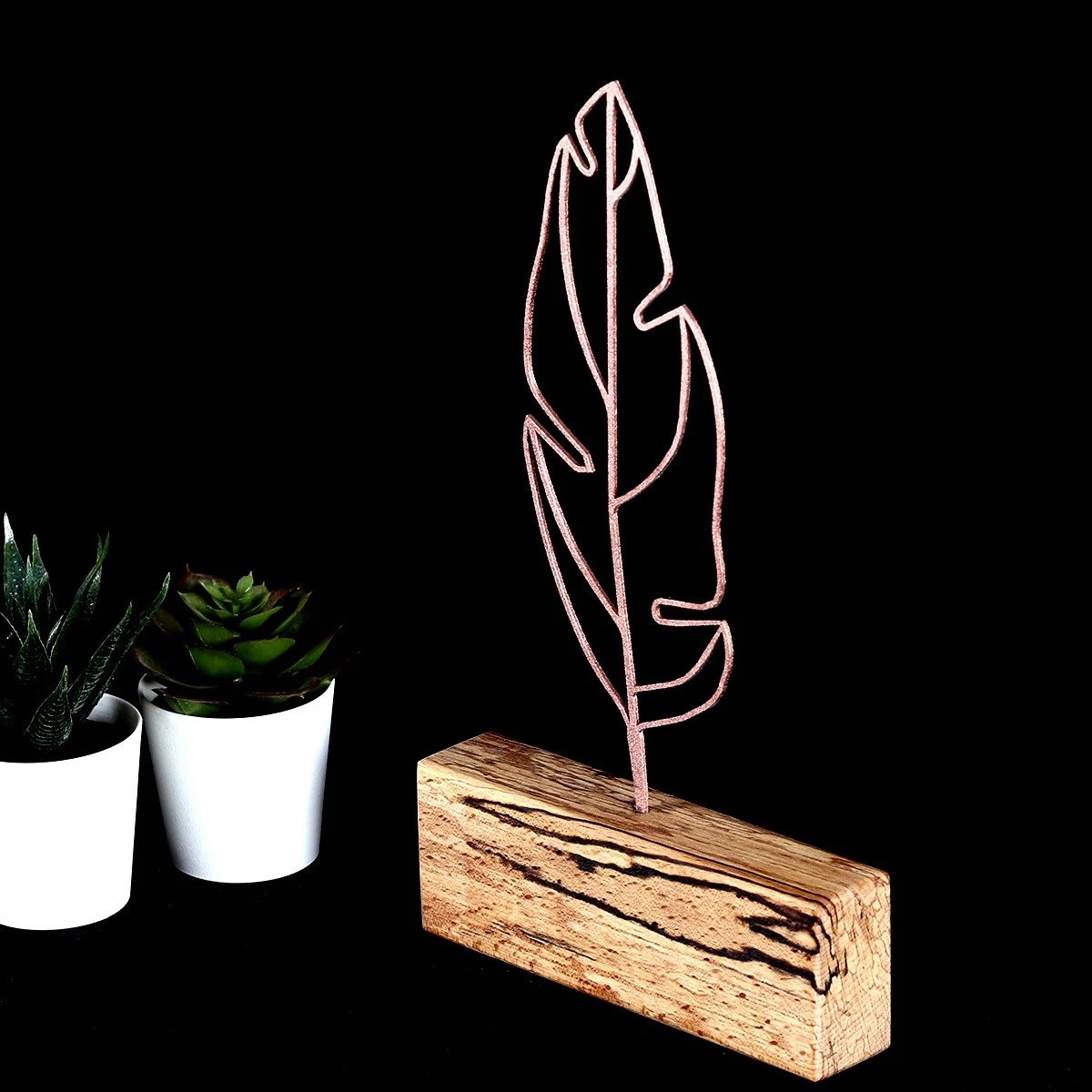 Objekt dekorativ Feather Mini, bronzi, Evila Originals Objekt dekorativ Feather Mini, bronzi, Evila Originals