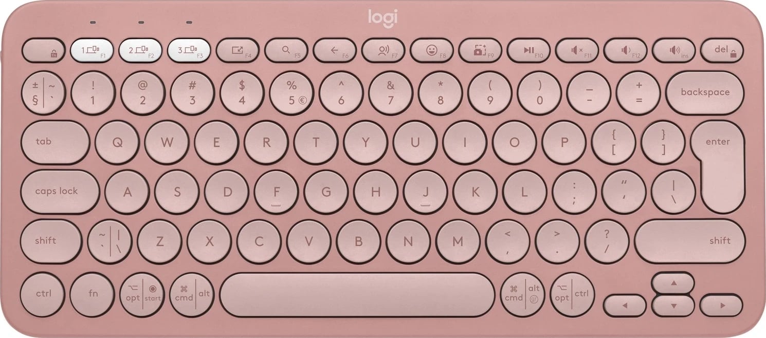Tastierë wireless Logitech K380s, rozë