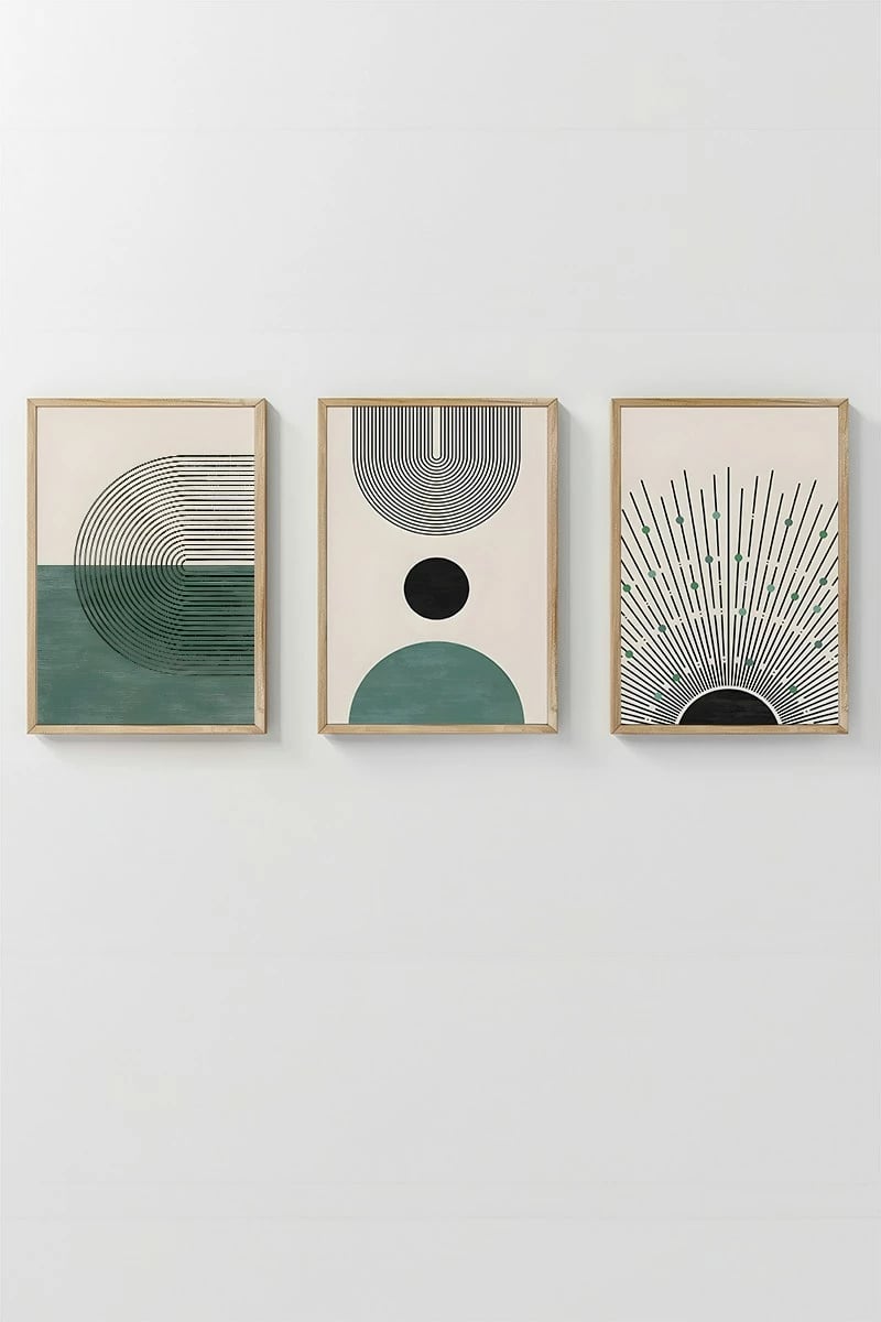 Pikturë dekorative me kornizë (3 copë), Wallity, 3Dartsohoset1