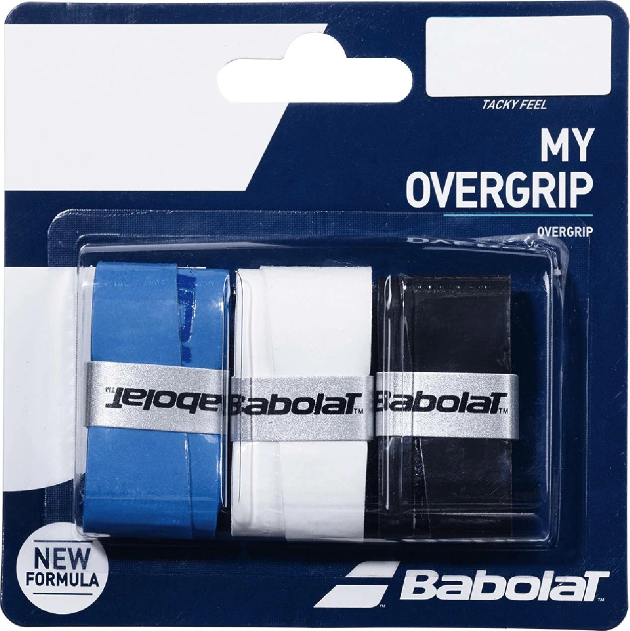 Overgrip për tenis Babolat, i zi/kaltër/bardhë