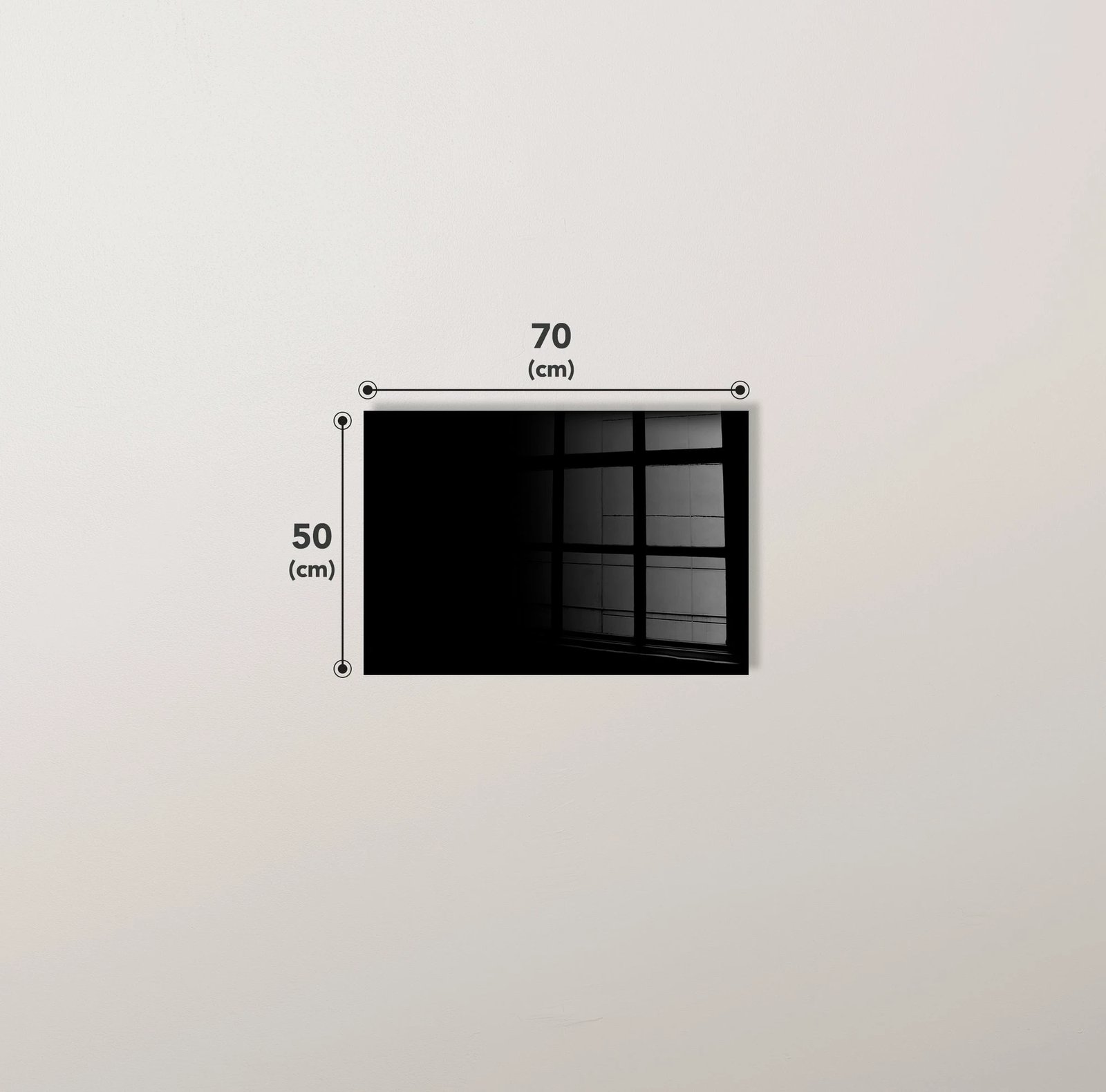 Pikturë dekorative prej xhami të temperuar, shumëngjyrëshe, Wallity 2290, 50x70cm