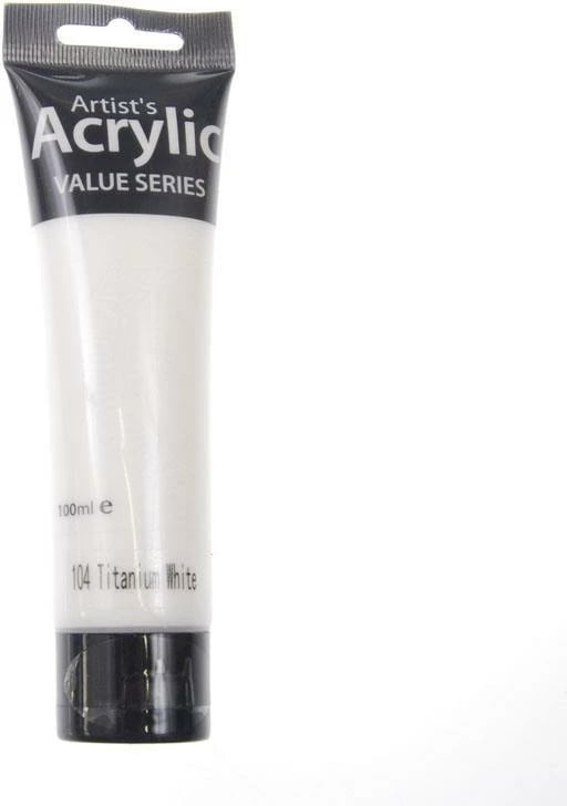 Ngjyrë akrilike PHOENIX 25583-00, tub 100ml, Titanium White