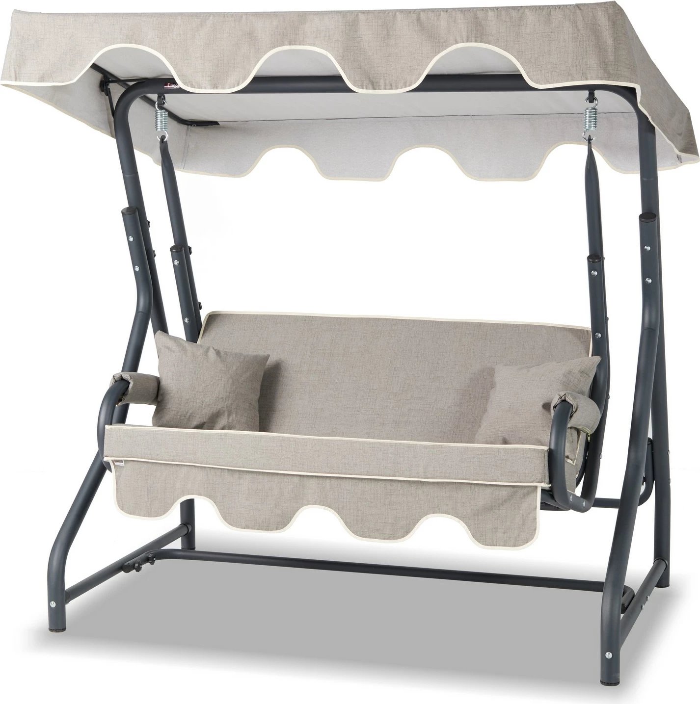 Karrige lëkundëse dyshe për kopsht, Hanah Home Morus, antracit-gri