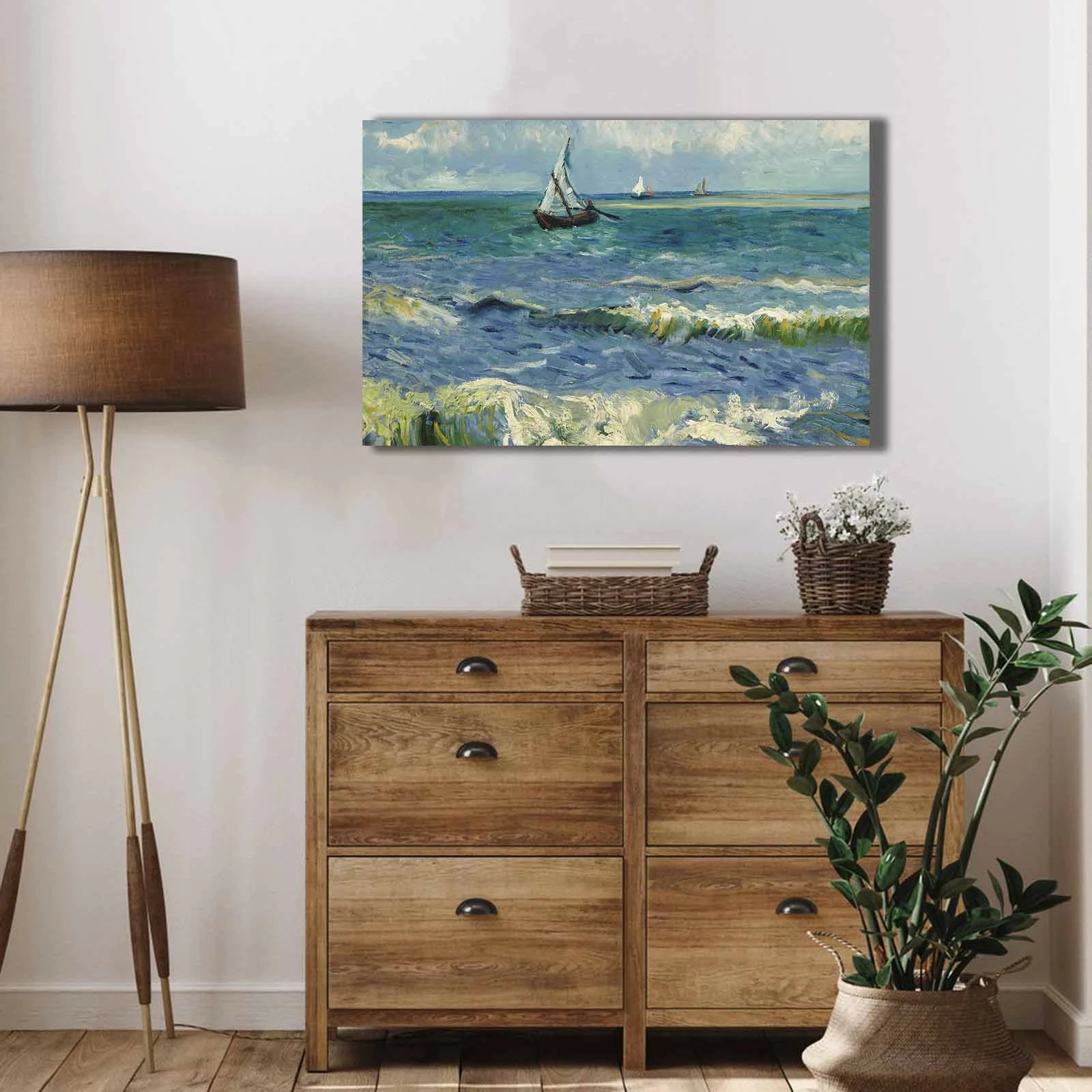 Pikturë dekorative në kanavacë, Van Gogh, 45x70cm, shumëngjyrëshe