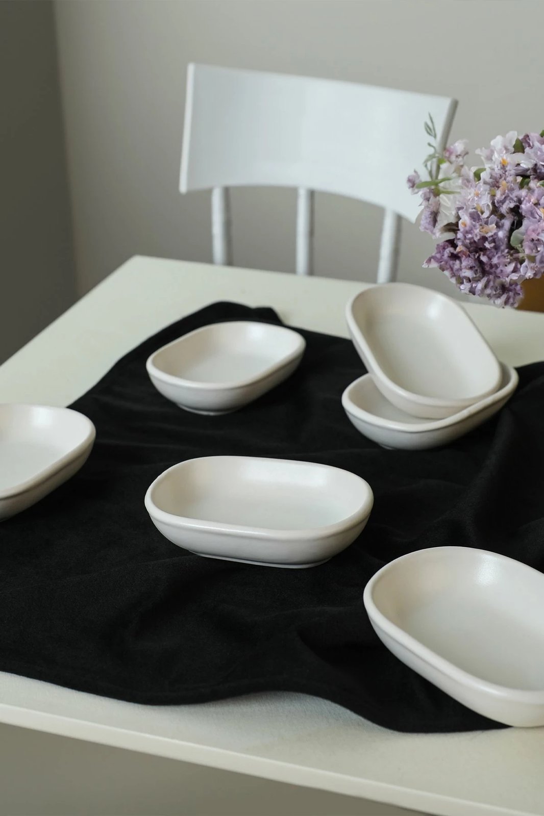 Set pjatash për meze (6 copë), Hermia Concept, ngjyrë e bardhë mat, X0001611900000000000000000