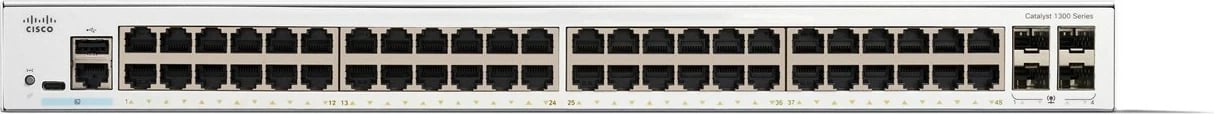 Switch Cisco Catalyst 1300-48T-4G, 48 Port GE, 4x1GE SFP, Bardhë