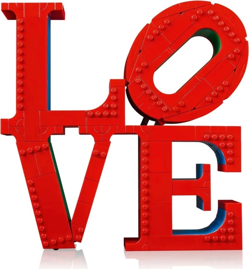 Set LEGO ART 31214 LOVE, për të rritur, i kuq