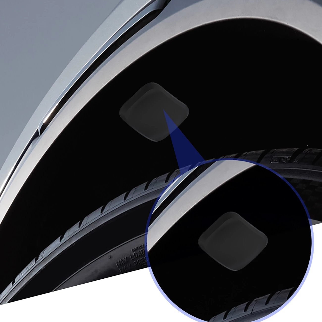 Mbështjellës magnetik për AirTag, Hurtel EA-78-01, montim me magnet në sipërfaqe metalike, 5×3.5×1.7 cm, i zi