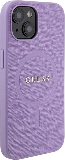 Mbështjellës Guess GUHMP15SPSAHMCU për iPhone 15 6.1", Saffiano MagSafe, vjollcë Mbështjellës Guess GUHMP15SPSAHMCU për iPhone 15 6.1", Saffiano MagSafe, vjollcë