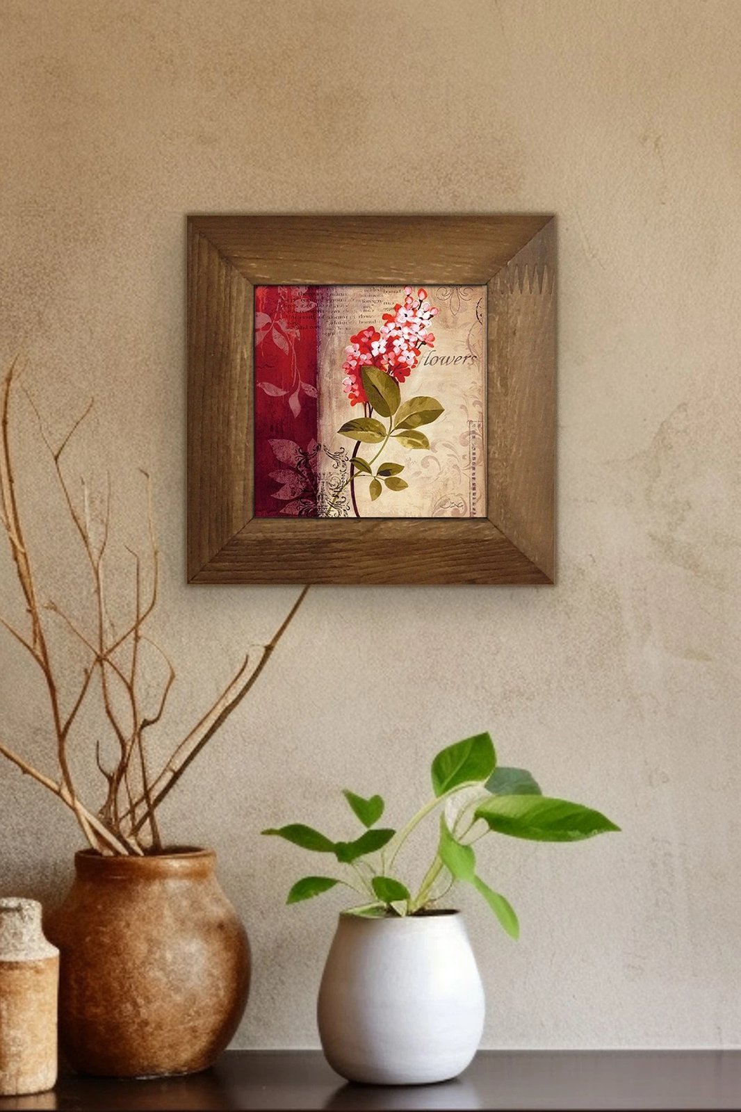 Pikturë dekorative me kornizë, Wallity Artvessakaro21, shumëngjyrëshe, 15.5x15.5cm