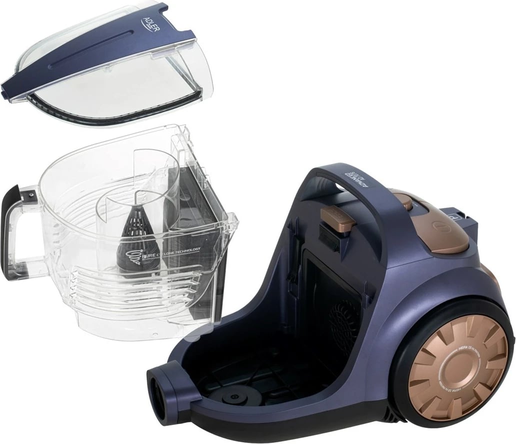 Fshesë me korrent Adler AD 7076, pa qese, HEPA, vjollcë