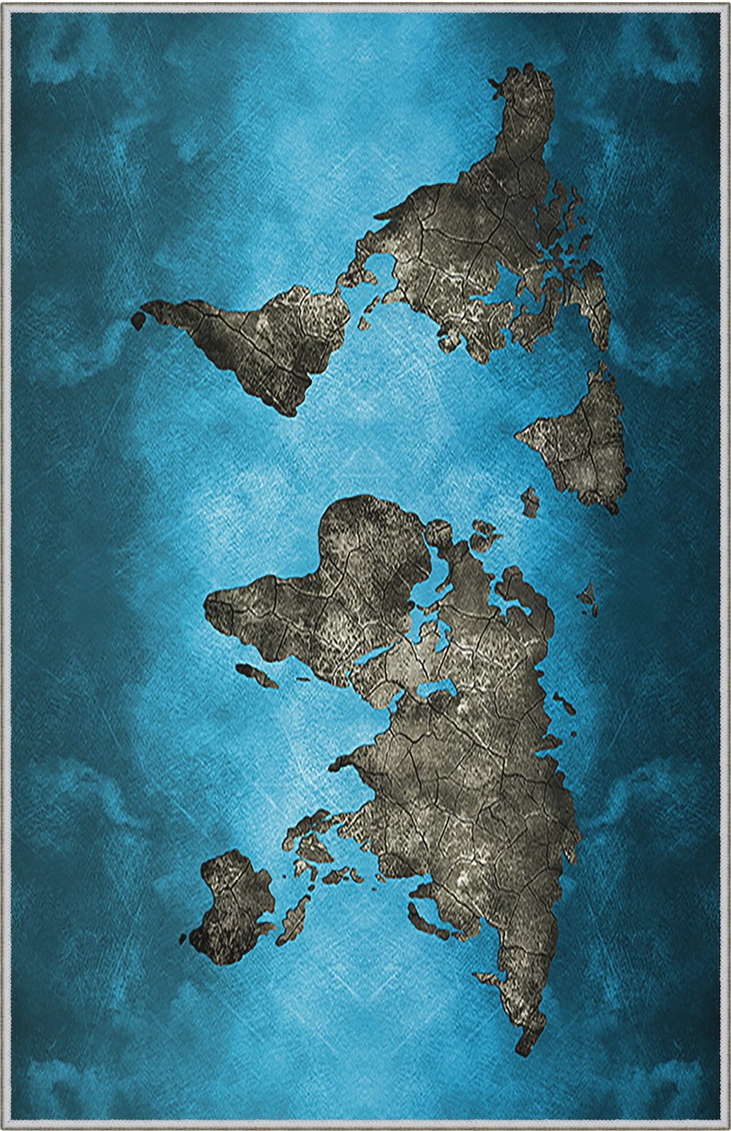 Qilim multikolor, hartë bote, 60x100cm, WOOKECE002