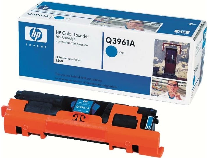 Toner HP 122A Q3961A, për Color LaserJet, rendiment 2,400–4,400 faqe, Cyan