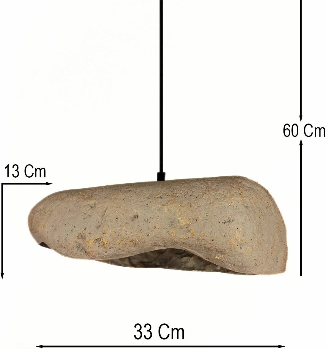 Llambë tavani Opviq, BK219, metal, kapak betoni, gri/zi
