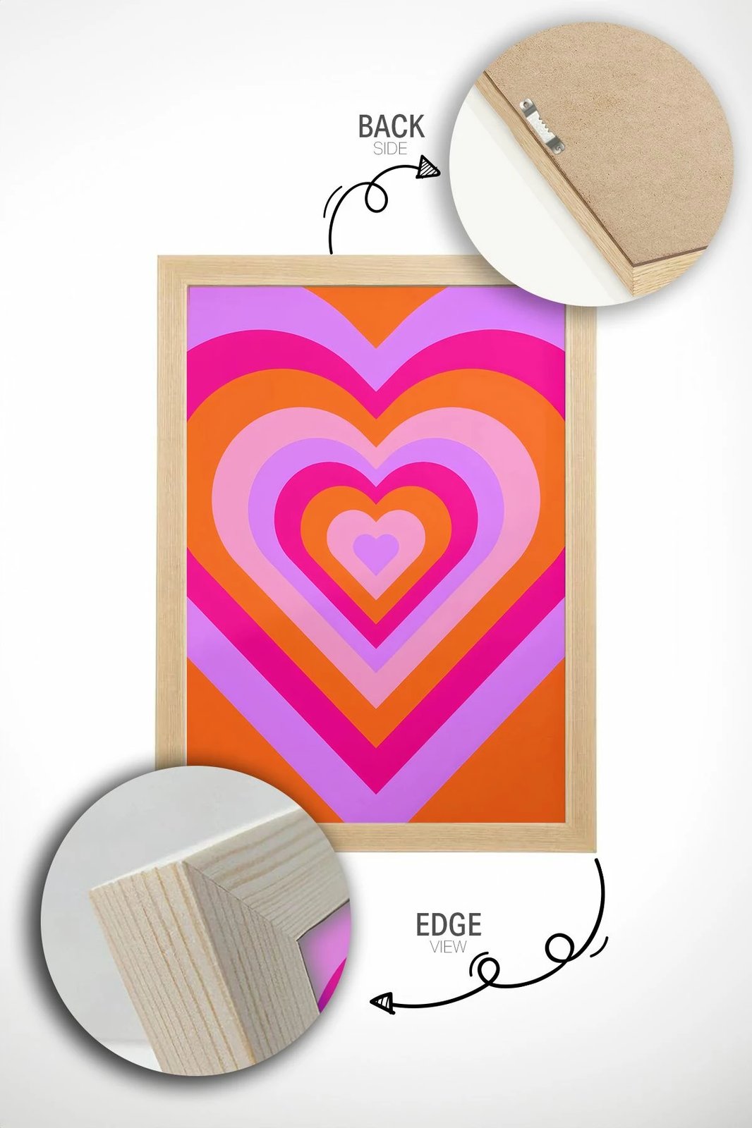 Pikturë dekorative me kornizë, shumëngjyrëshe, Artsrmdl19