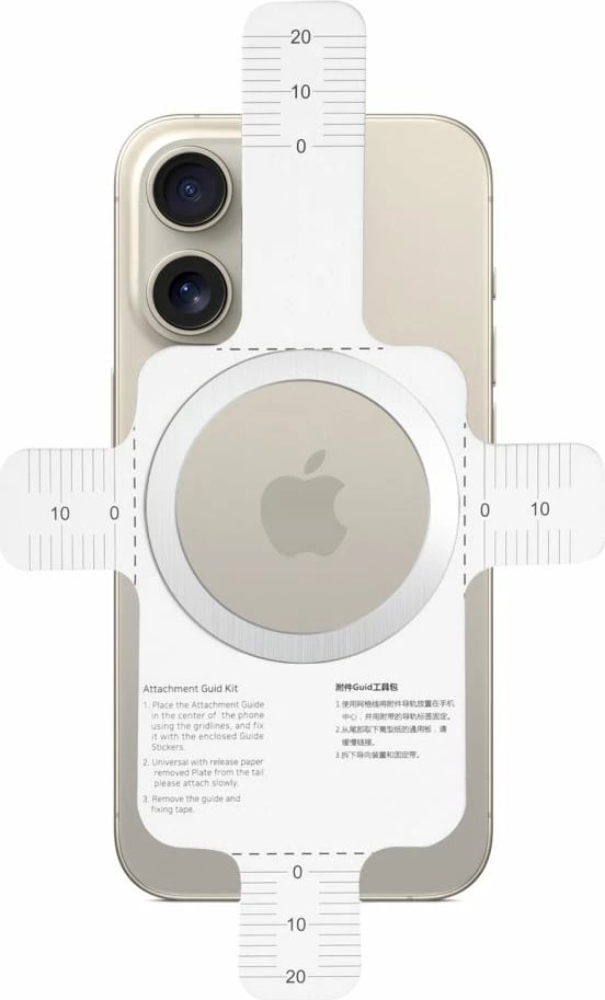 Unazë magnetike 2n1 Tech-Protect MMP-110 me MagSafe, argjendtë-e zezë, set prej 2 copë