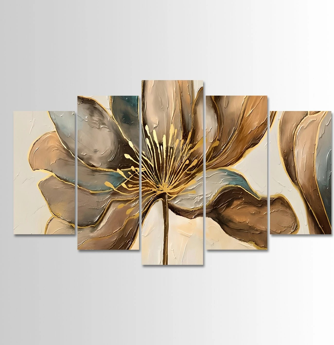 Pikturë dekorative MDF, 5 pjesë, Wallity, 5MDF4600_60100, 100x60cm