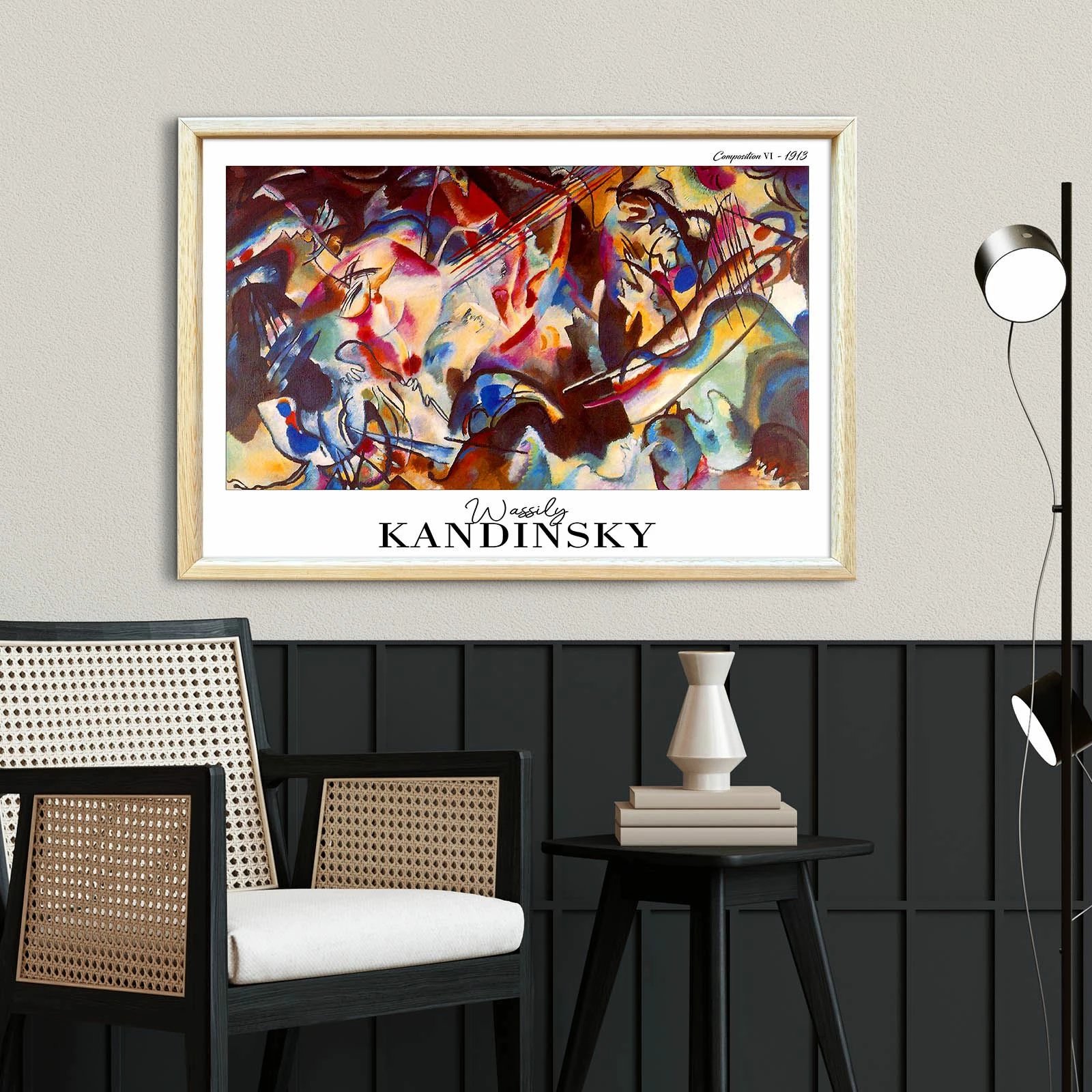 Pikturë dekorative me kornizë, Wallity, 4262AHSKANDINSKY-004