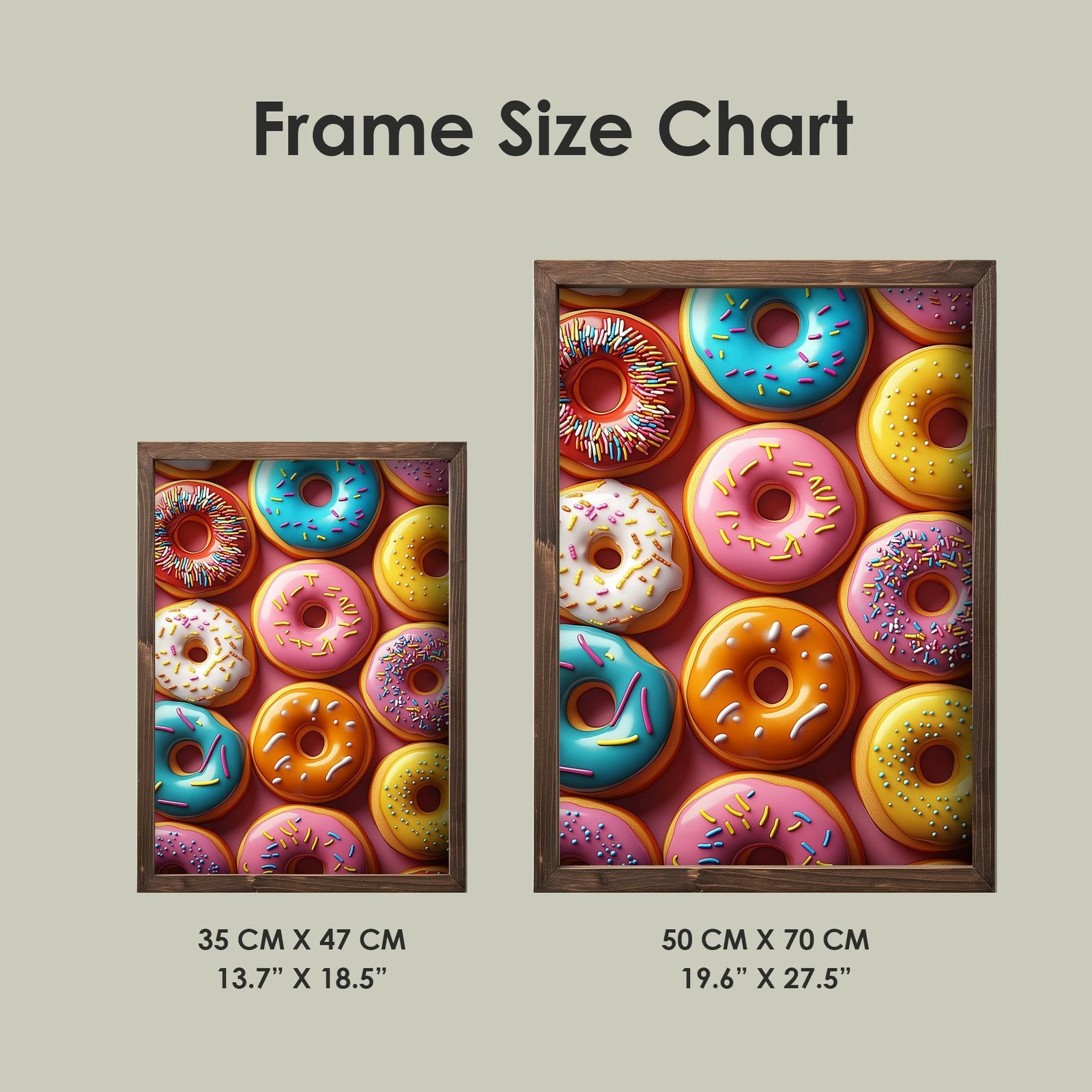 Pikturë dekorative me kornizë MDF, Wallity, shumëngjyrëshe, TUN098-L, 35x47x2 cm