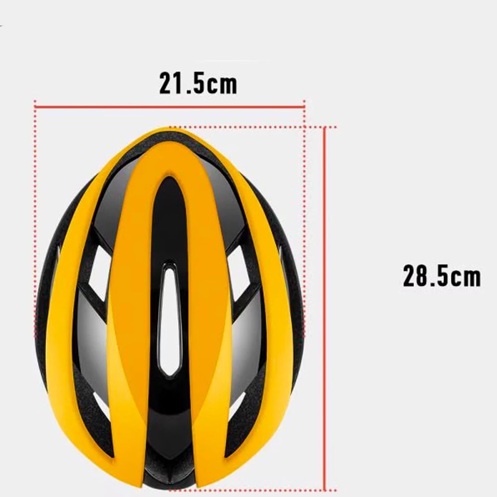 Helmetë biçiklete Rockbros 10110004006, M, e verdhë dhe e zezë