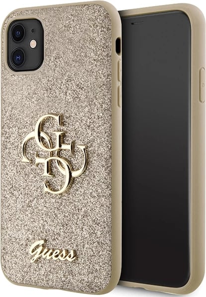 Mbështjellës Guess GUHCN61HG4SGD për iPhone 11/XR, Glitter Script Big 4G, Ari Mbështjellës Guess GUHCN61HG4SGD për iPhone 11/XR, Glitter Script Big 4G, Ari