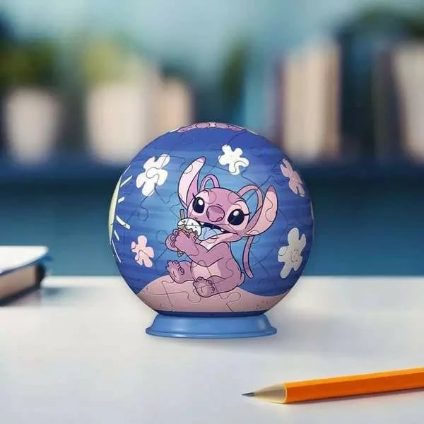 Puzzle 3D Ravensburger Lilo & Stitch, 54 pjesë, plastik, 7.5 cm
