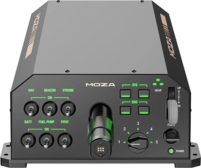 Baza për yoke Moza Racing AY210 për PC, e zezë