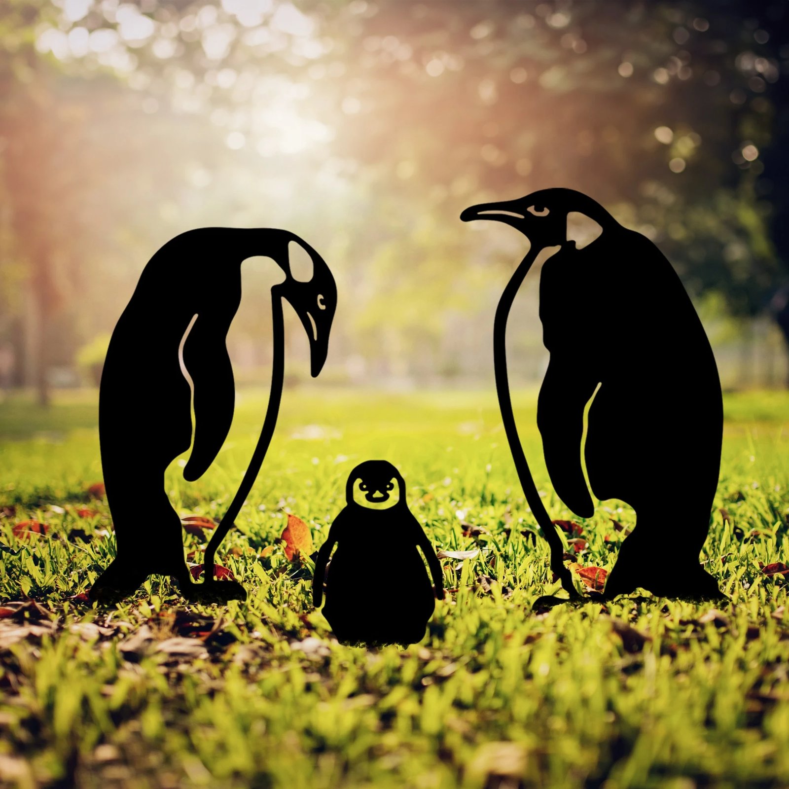 Set dekorativ për kopsht, Aberto Design, Fam 03, ngjyrë e zezë, 3 copë