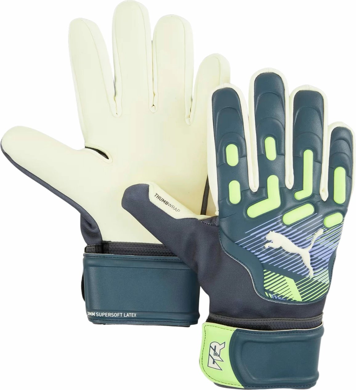 Doreza portieri Puma për meshkuj, blu-gjelbër