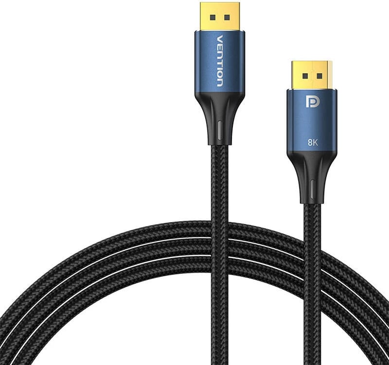 Kabllo DisplayPort Vention HCELH, 2m, 8K 60Hz/4K 120Hz, Kaltër