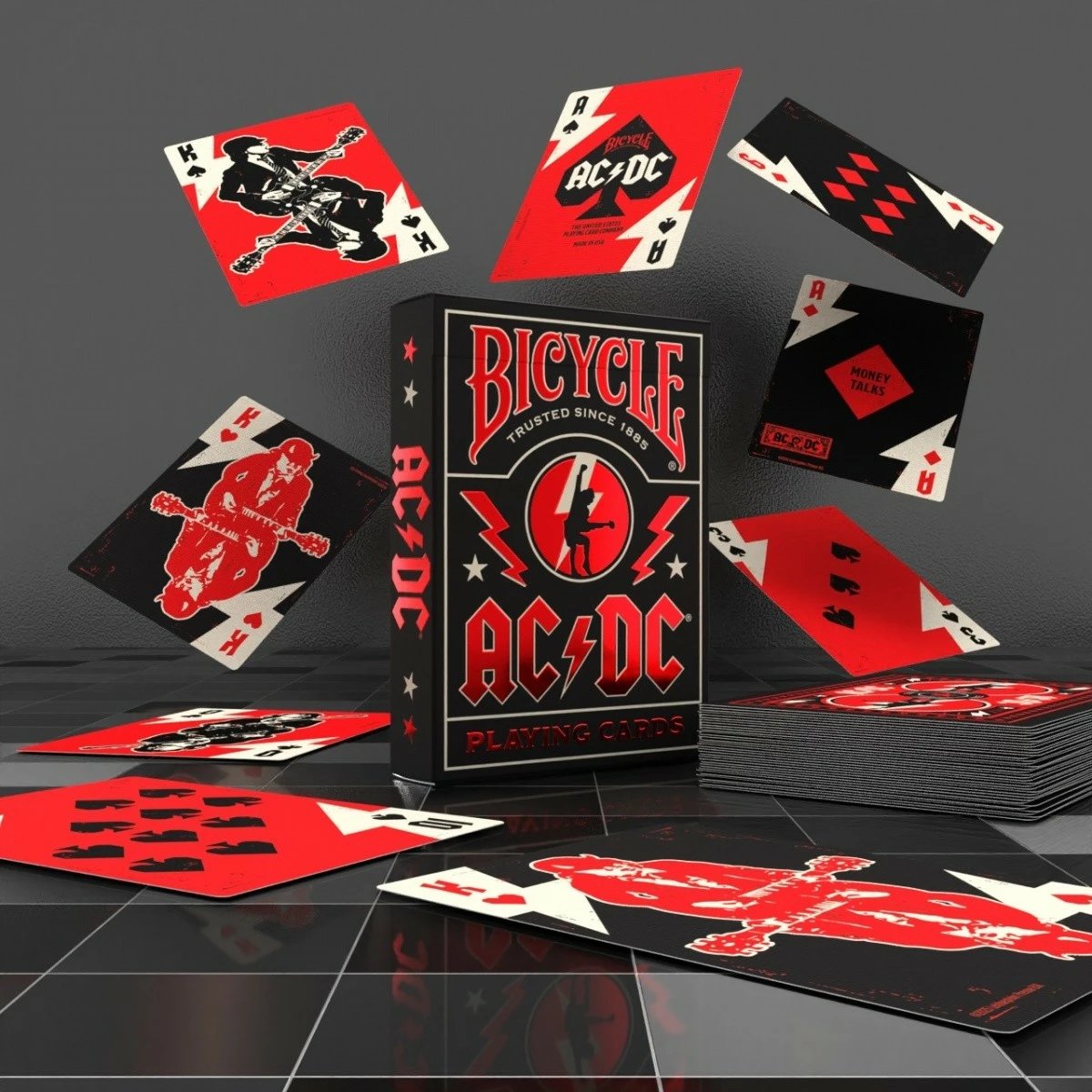 Letra loje Bicycle AC/DC, 52 copë, anglisht