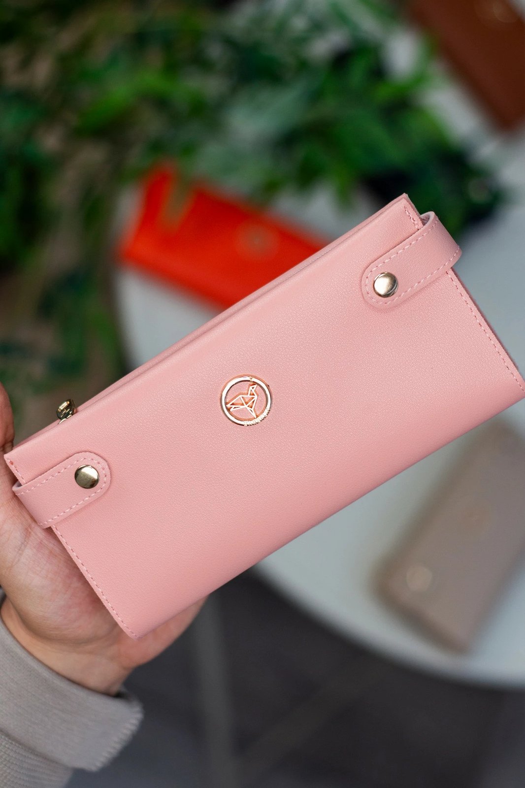 Portofol për gra, Zoozie Bags, ngjyrë pluhur, Tiran