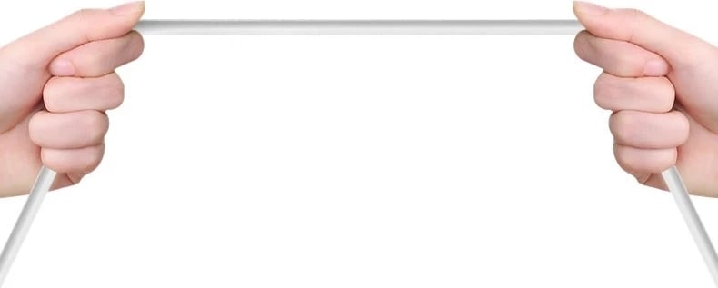 Kabllo USB në Lightning, Dudao L4L, 1 m, 2.4A, USB 2.0, e bardhë