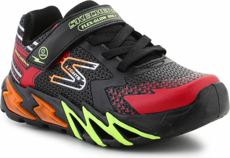 Atlete fëmijë Skechers, të zeza dhe të kuqe