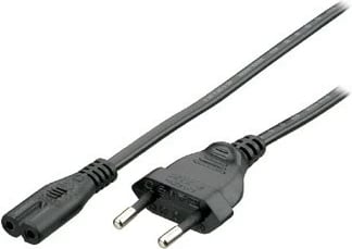 Kabllo rryme EQUIP, C7 në 2pin Euro, 1.8 m, e zezë