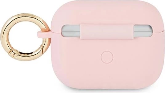 Mbështjellës Guess GUAPSSSI për AirPods Pro, silikon, rozë