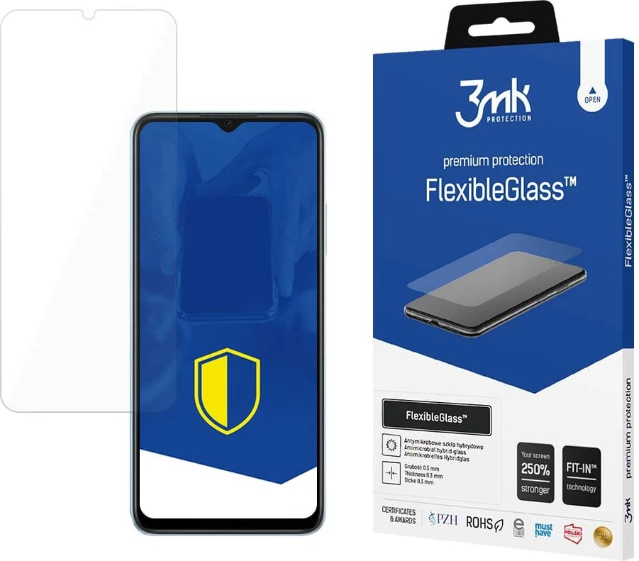 Mbrojtës ekrani FlexibleGlass 3mk Protection për Oppo A17, Transparent