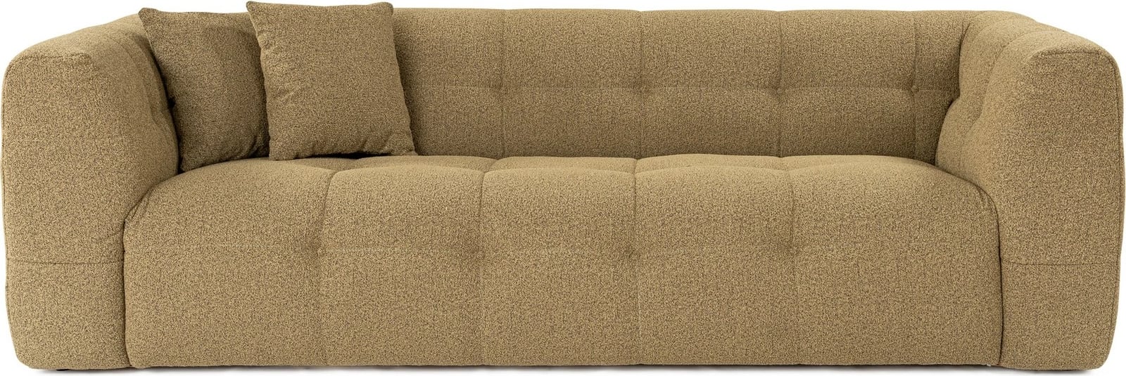 Divan treshe Atelier del Sofa, Cady, ngjyrë kaki