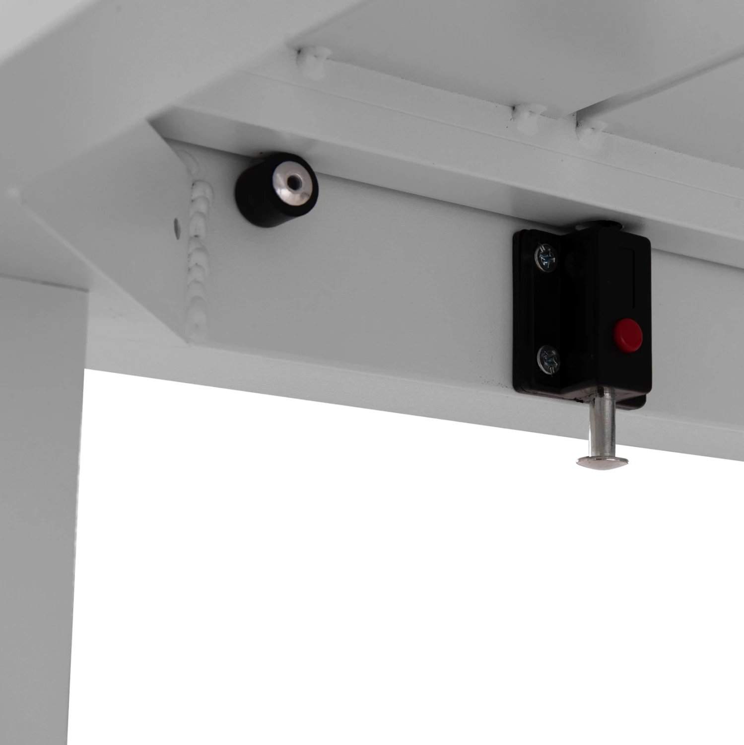 Tavolinë ngrënieje e zgjatshme KRUM, alumin i bardhë, FH6277.01, 160-240x90x73cm