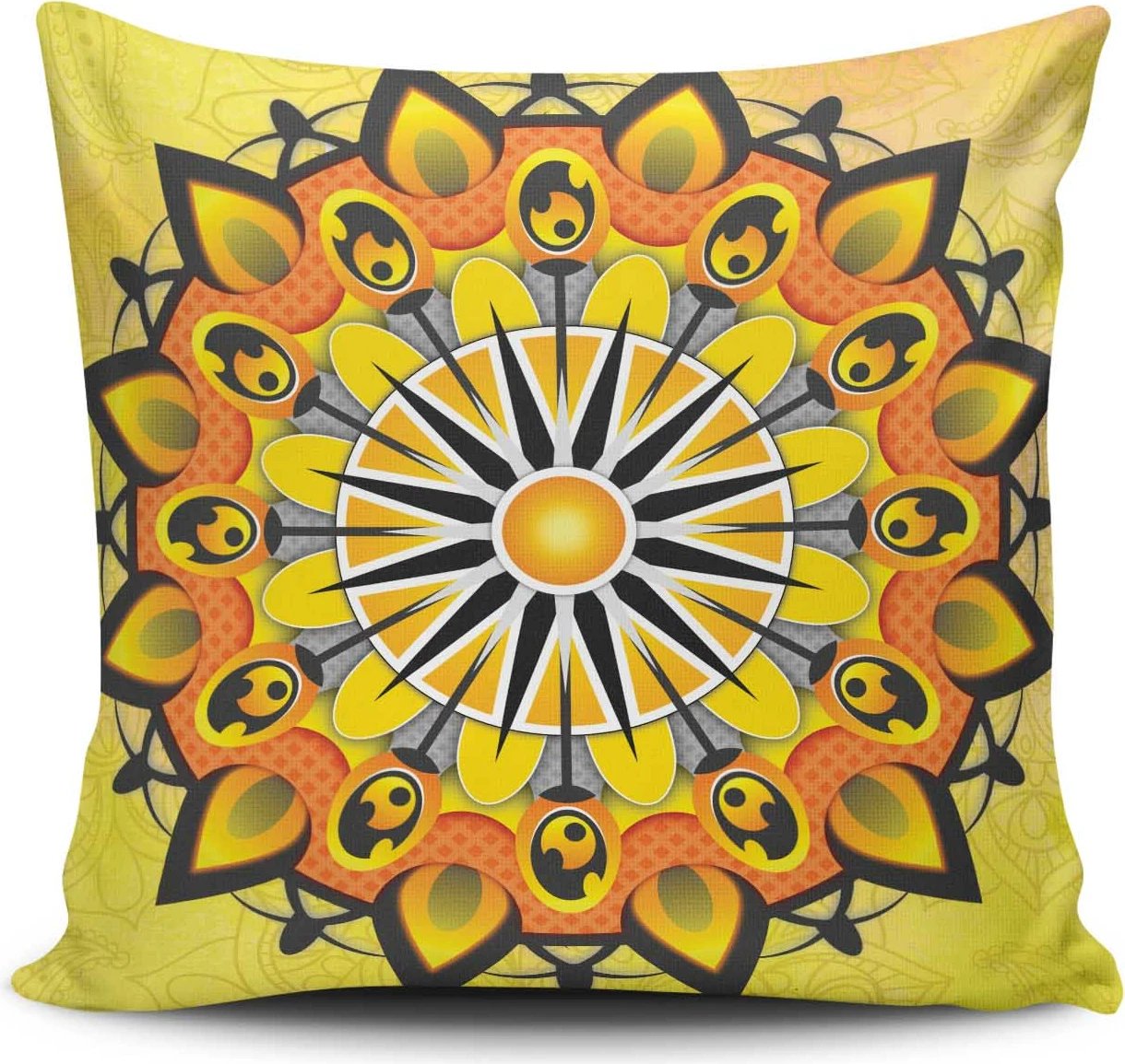 Jastëk dekorativ Aberto Design, MANDALA-21, shumëngjyrësh, 43x43cm