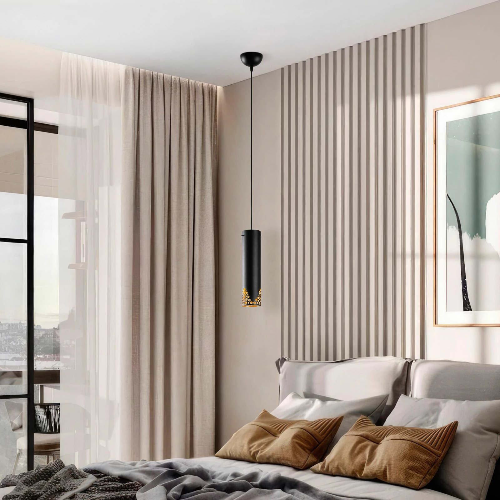 Llambë tavani Opviq, Halo - 15374, e zezë Llambë tavani Opviq, Halo - 15374, e zezë