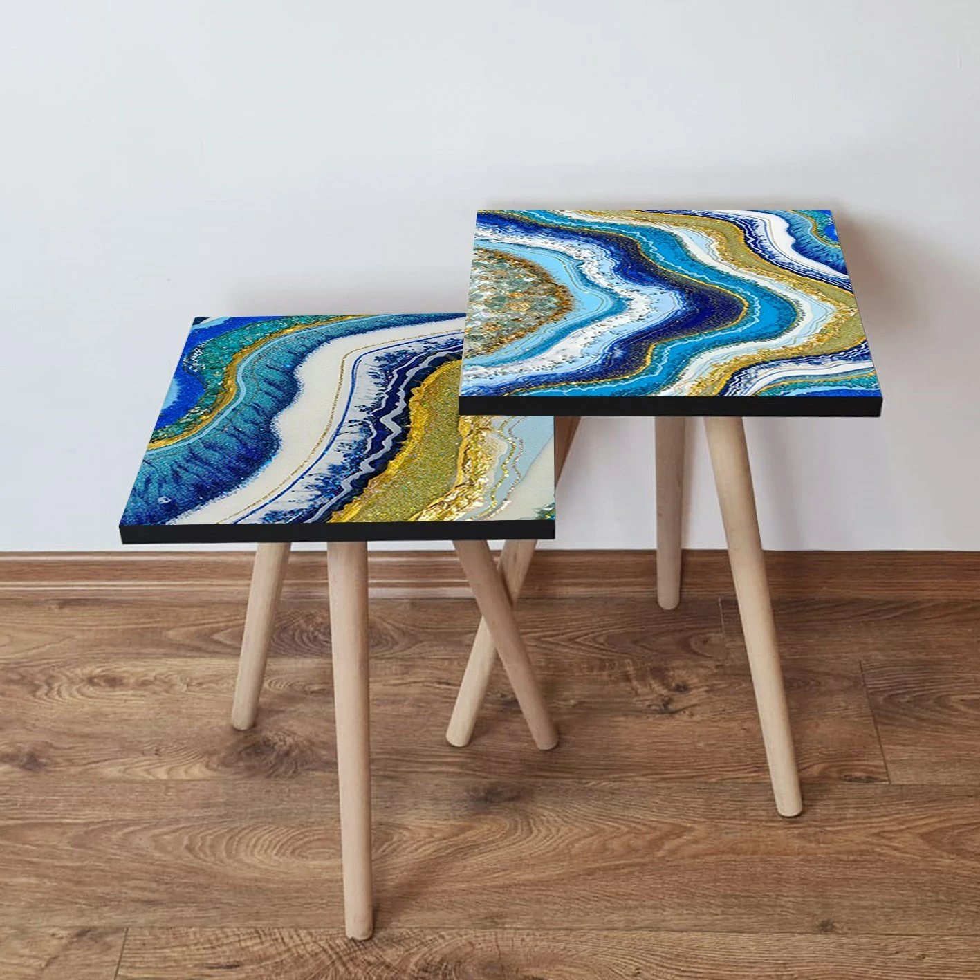 Set tavolina të mbivendosura, 2 copë, Skye Decor, shumëngjyrëshe, 2Shp414