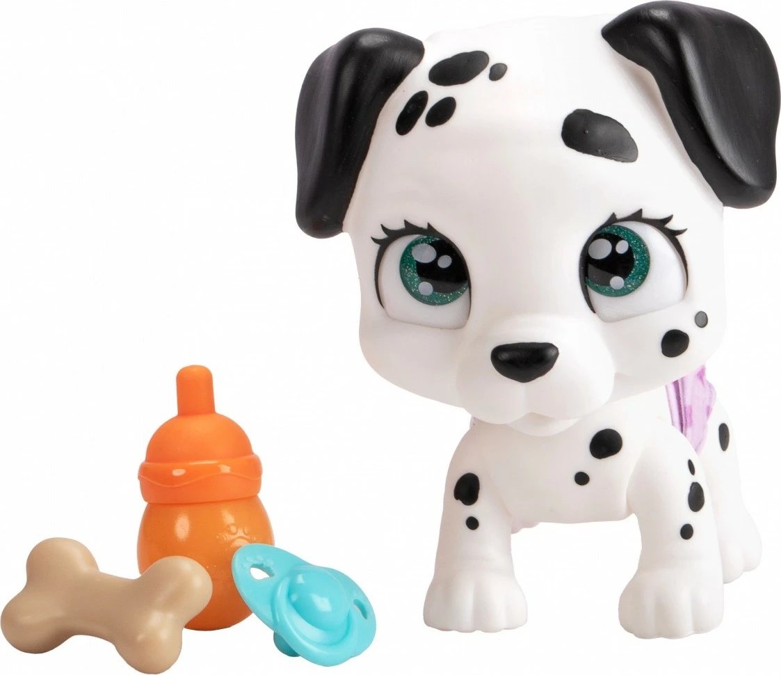 Figurinë lodër qeni Pamper Petz Simba Dalmatyńczyk, set me aksesorë