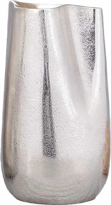 Vazo NATURE VESSEL, alumin i argjendtë, 15x14x27cm