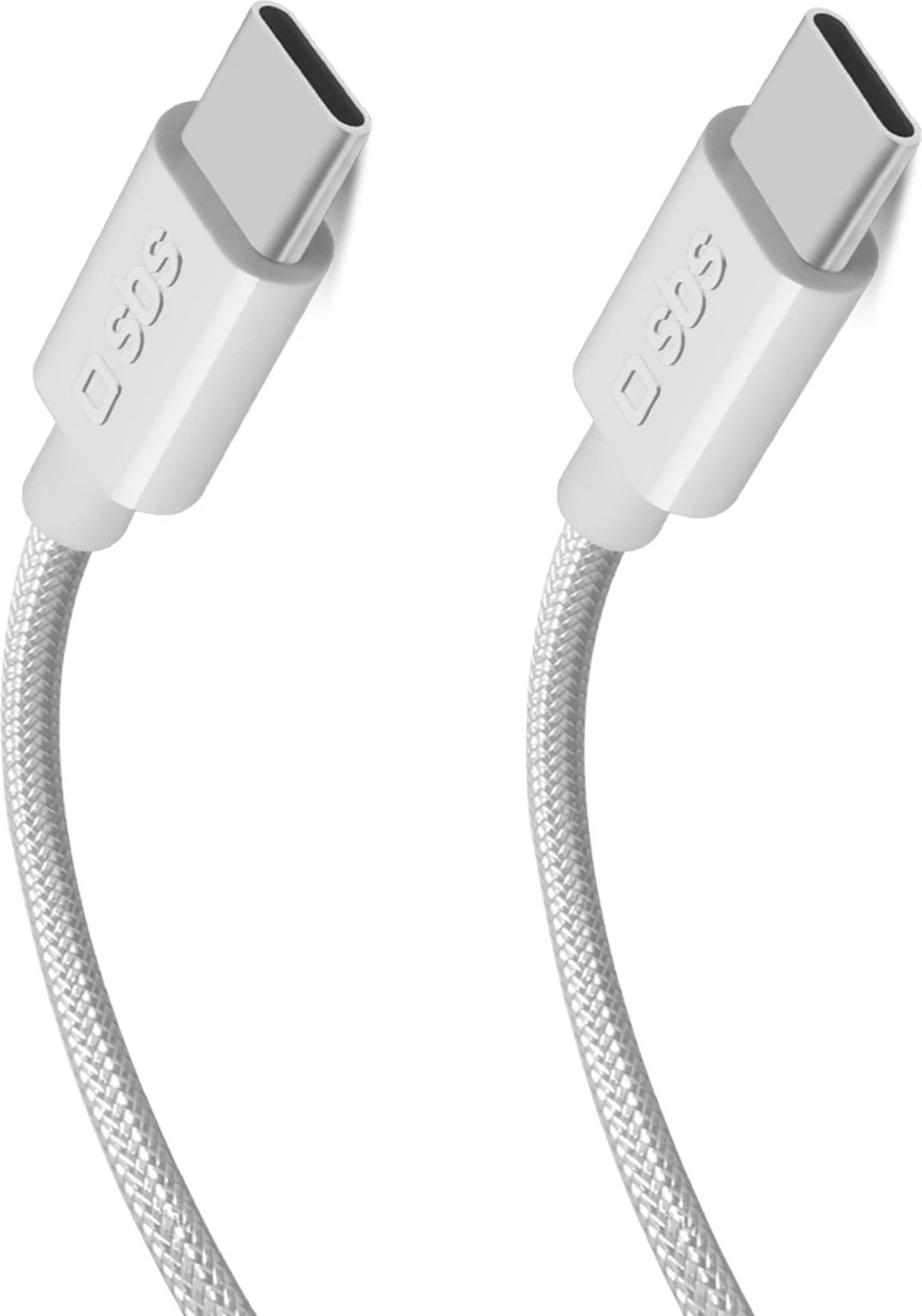 Kabllo USB-C në USB-C SBS TECABLETISSUETCC2G, 2m, 60W, Gri