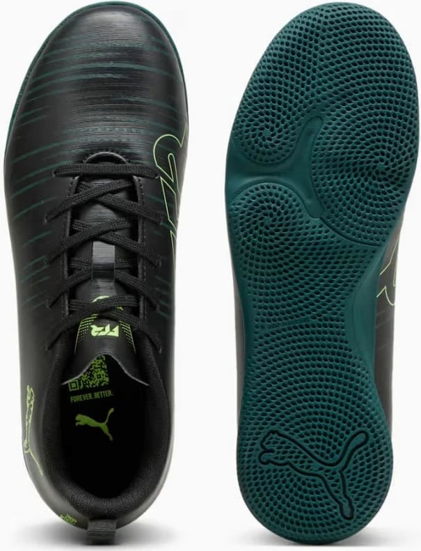 Atlete futsalli për fëmijë Puma, të zeza