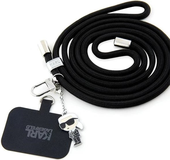 Rrip universal për celular Karl Lagerfeld KLUCNMSCKIK CBDY Cord, 150 cm, i zi
