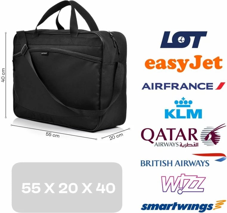 Çantë udhëtimi Meteor, unisex, e zezë