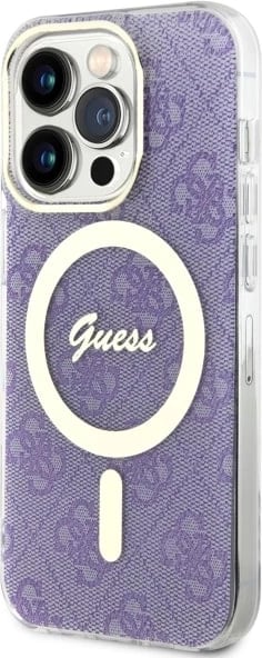 Mbështjellës Guess 4G MagSafe për iPhone 14 Pro 6.1", vjollcë Mbështjellës Guess 4G MagSafe për iPhone 14 Pro 6.1", vjollcë
